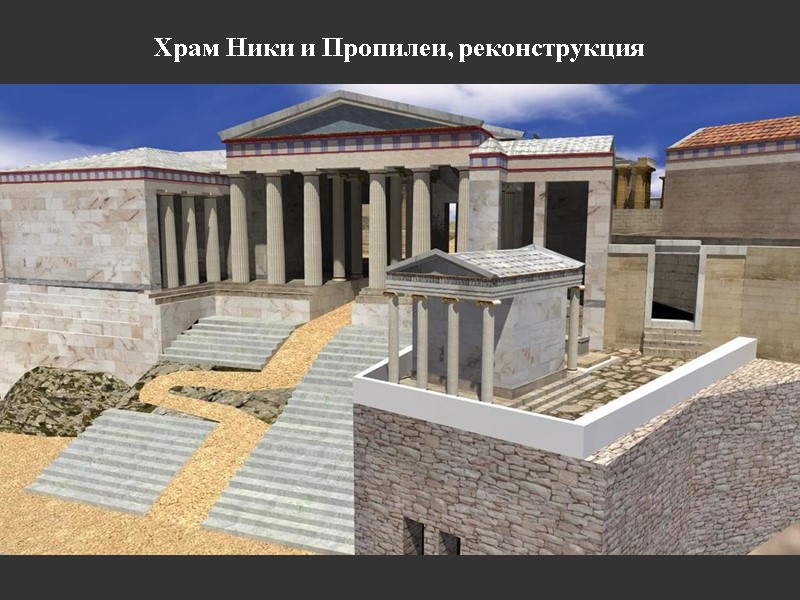 Храм Ники и Пропилеи, реконструкция